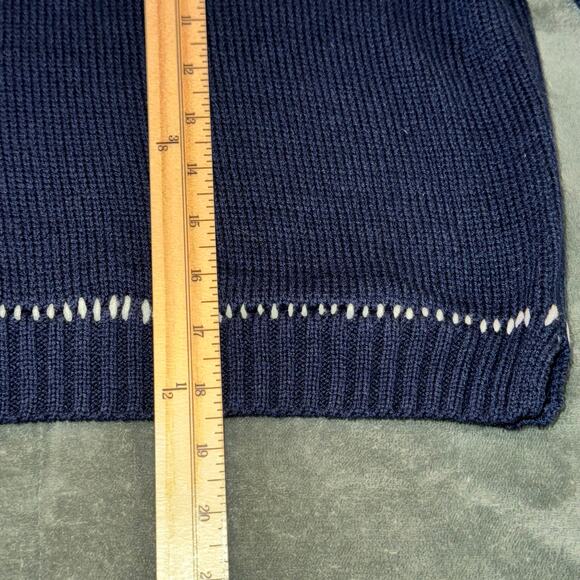 Jessica Simpson Game Day Navy Blue Cropped Pullover Sweater Women's XS NEW NWT - Picture 6 of 10